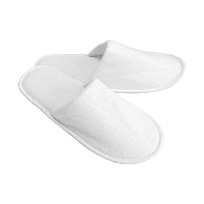 Froté pantofle ECONOMY bílé, zavřené, 28 cm
