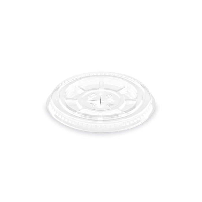 víčko s křížovým otvorem 50ks pro plast kelímky pr.78mm (PET)