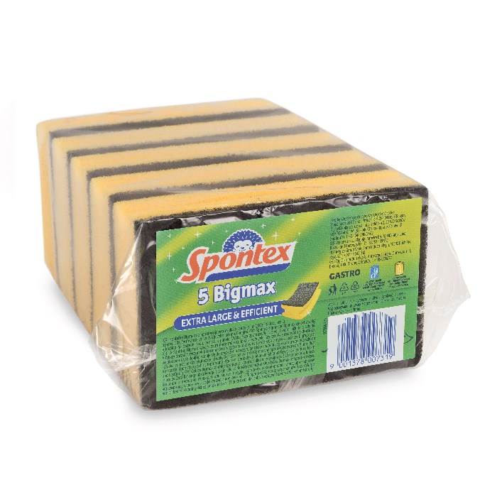Shaped sponge 5 pcs large