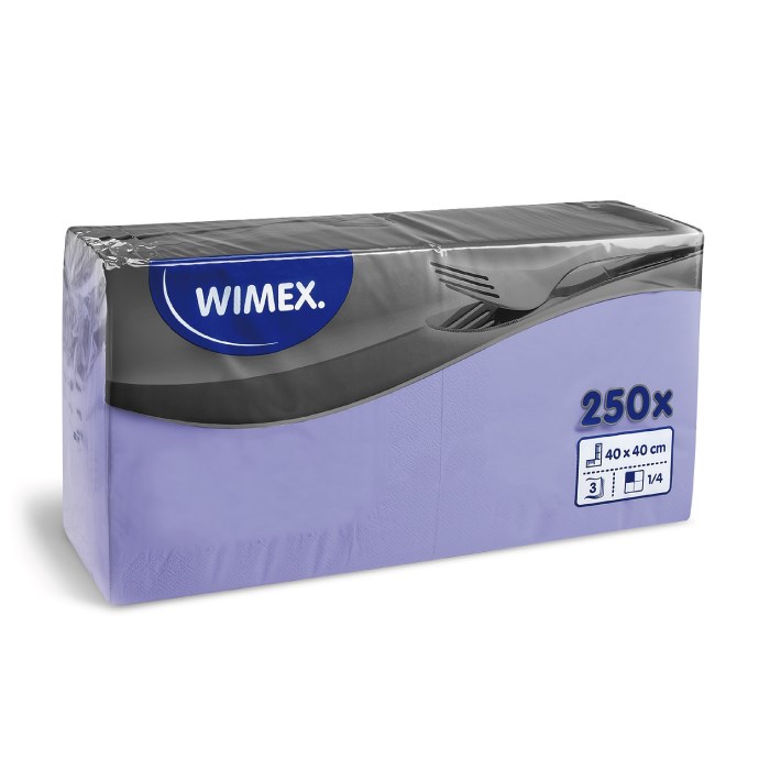 3-ply napkins, 40 x 40 cm light purple [250 pcs]