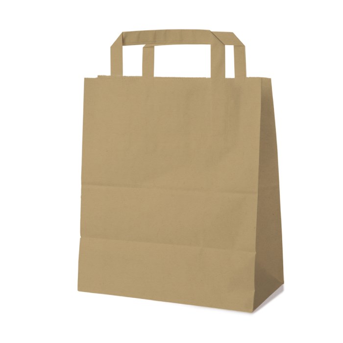 paper bags 18x8x22cm brown / 50 pcs