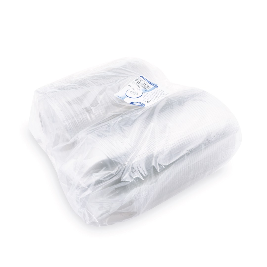 miska kulatá s víčkem 750ml 50ks, rPET průhledná