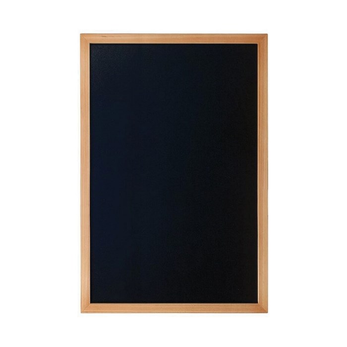 wall-mounted writing board WOODY 60x80cm, oak color, with marker
