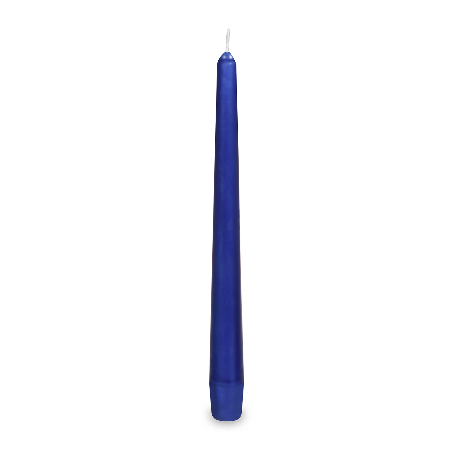 Svíčky 24 cm / 10 ks, tm. modré, kónické