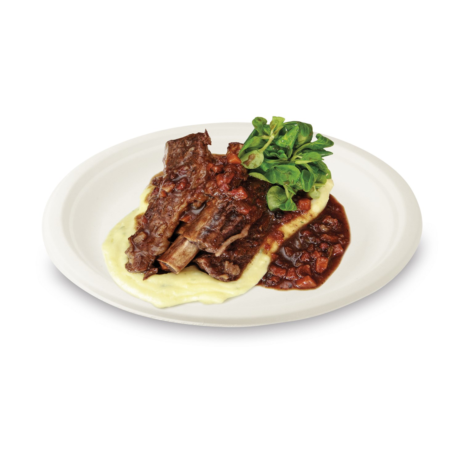 round plate BIO sugar cane Ø 26 cm 50 pcs