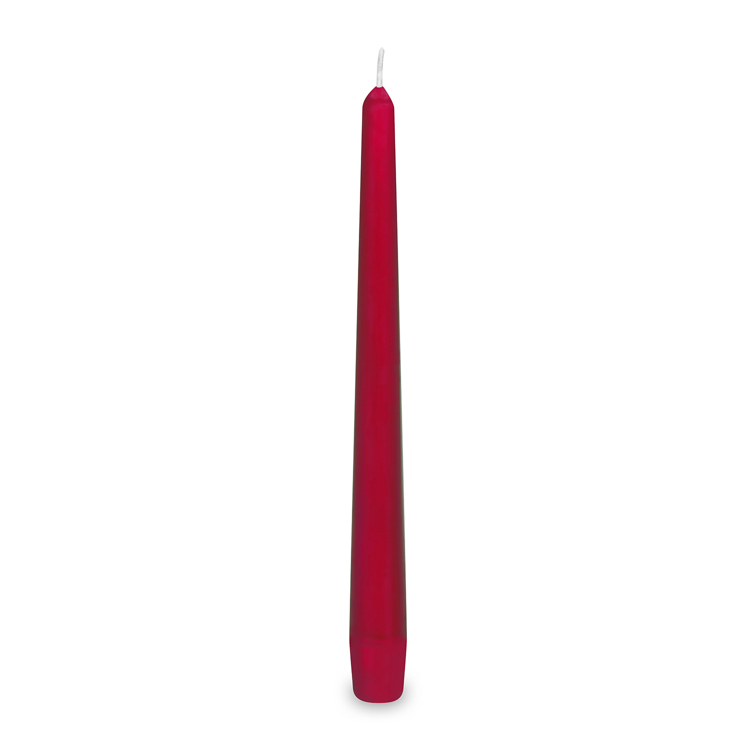 Svíčky 24 cm / 10 ks, bordó, kónické