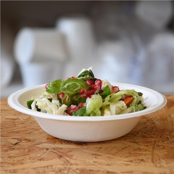 miska kulatá BIO cukrová třtina 400 ml, O 18 x 4 cm 50 ks