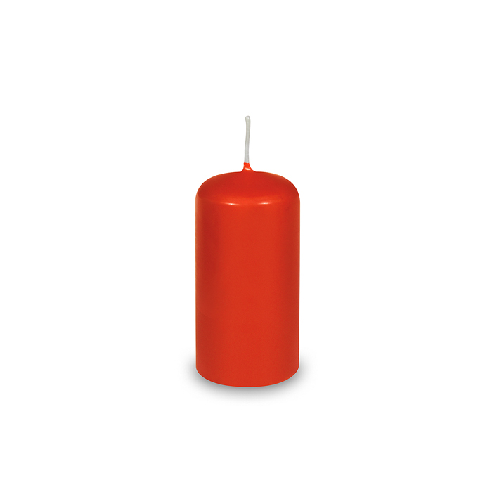 Pillar candle 40 x 80 mm red