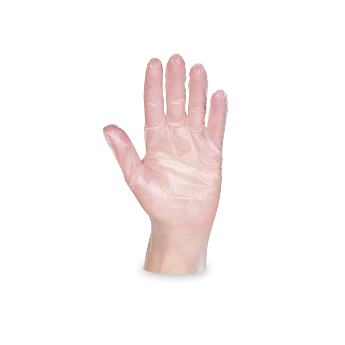 gloves size M 200 pcs transparent TPE disposable