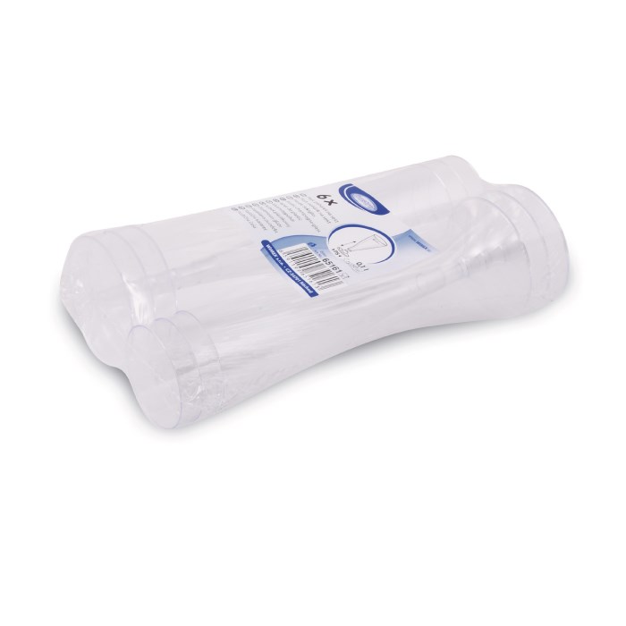 Pohárek na sekt, krystal 0,1l, (PS), 6 ks