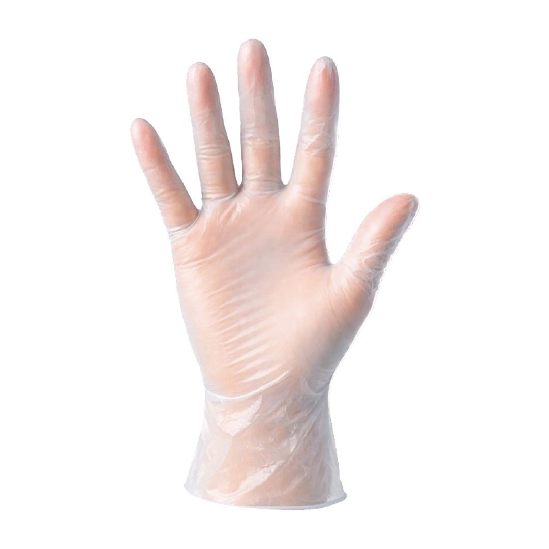 Vinyl gloves size M, 100 pcs, white, powdered
