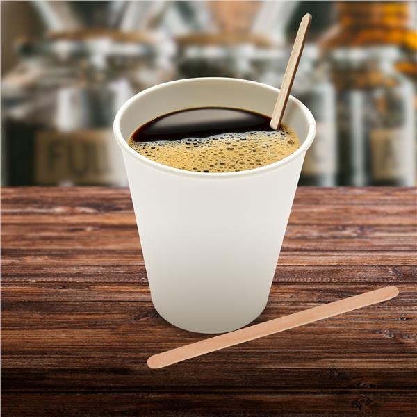 Míchátka na kávu ze dřeva 14 cm 1000 ks