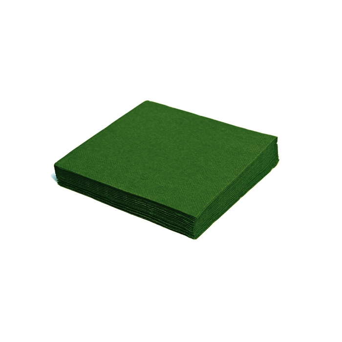 Papírové ubrousky 33 x 33 cm, 1-vr., zelené.