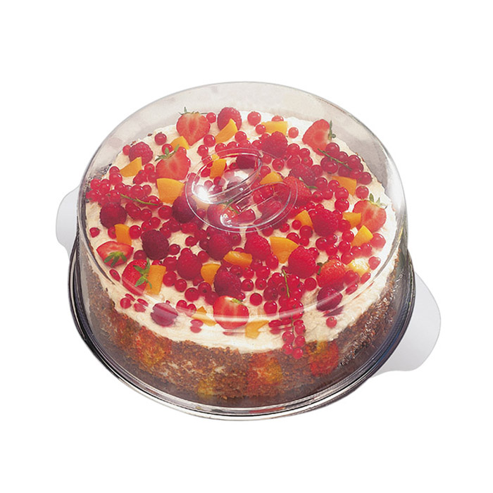 cake tray 30 cm with 2 lids