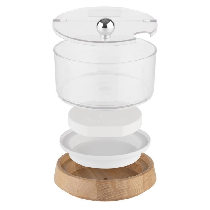 Cool bowl 'TOP FRESH'Mini Wood,4 pcs.: column with wood base,