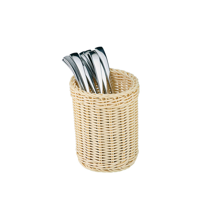zásobník na příbory, ECONOMIC, polypropylen, světle béžová, pr. 12 cm, v. 15 cm