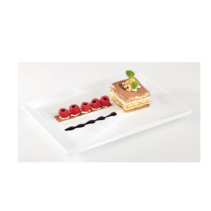 PURE melamine tray, rectangular, 53 x 18 cm, height 3 cm, white