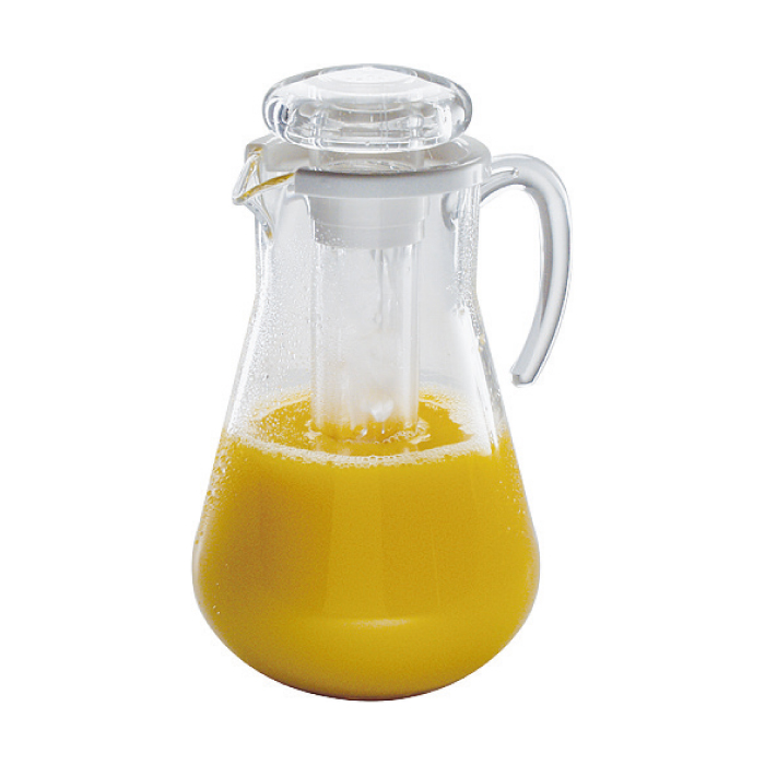 Juice pitcher,with crashed ice tube