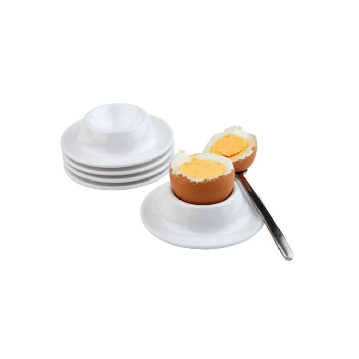 Malamine egg cup, diameter 0.8 cm, height 2 cm, white, 4 pcs.